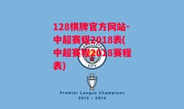 128棋牌官方网站-中超赛程2018表(中超赛程2018赛程表)